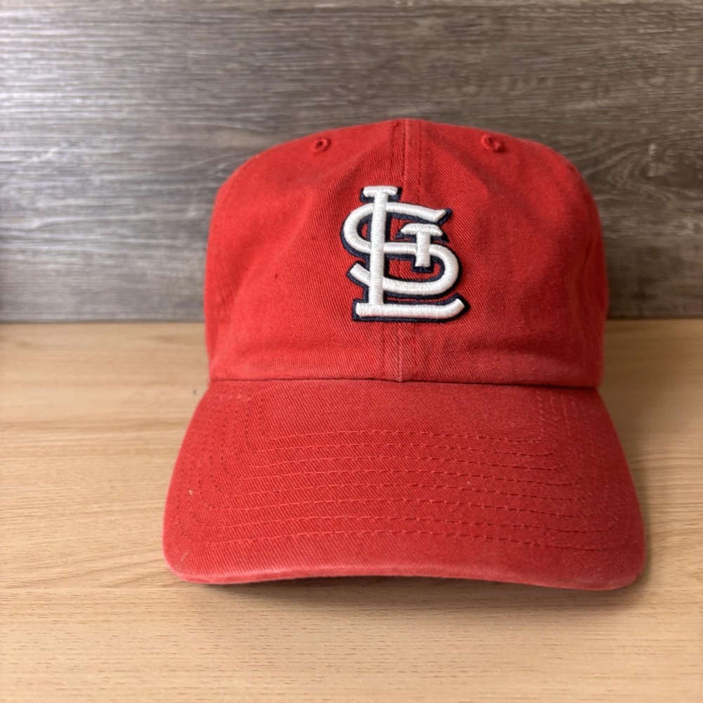 St. Louis Cardinals Hat Cap Strap Back Mens Red White MLB Baseball Unstructured